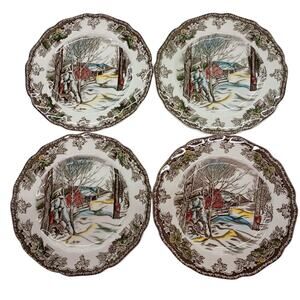 Johnson Brothers The Friendly Village Bread Butter Plates Set of 4 England